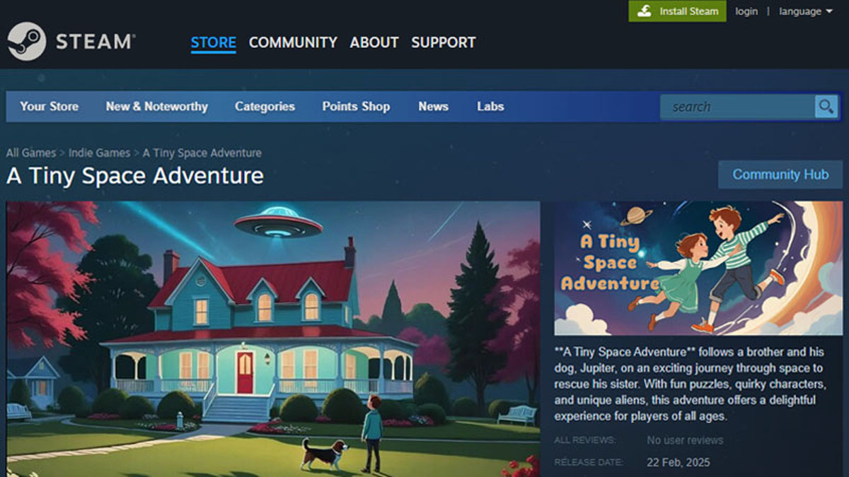 A Tiny Space Adventure on Steam